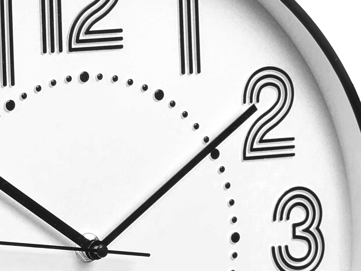 Round clock 30 cm striped numbers assorted 2 - Image 3