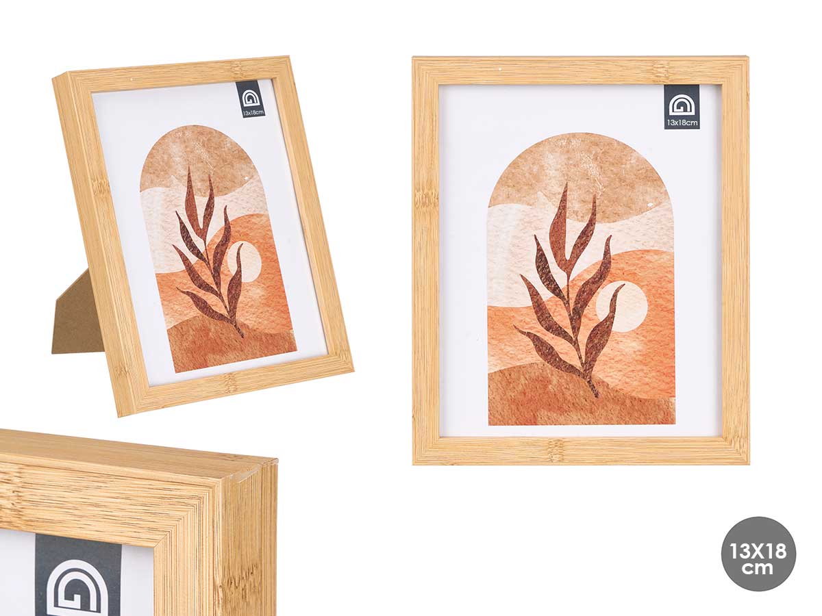 Portafoto efecto bambu 13x18