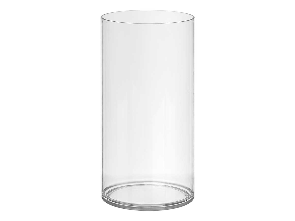 Vaso cilindrico acrilico aparenza 12x25cm - immagine 2