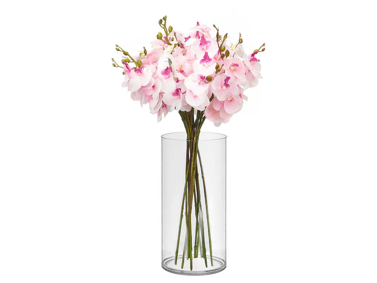 Vaso cilindrico acrilico aparenza 12x25cm - immagine 4