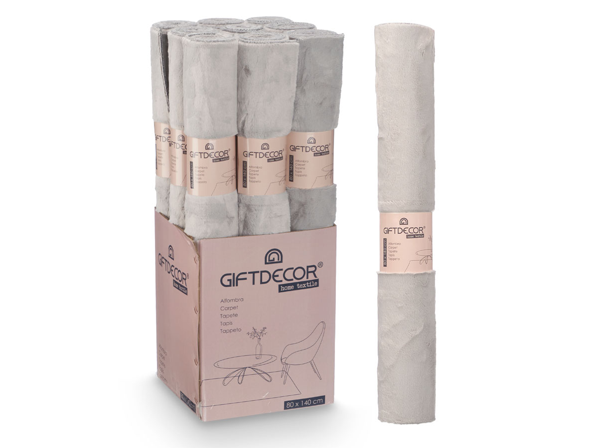 Tapis soft gris clair 80x140cm – Image 3