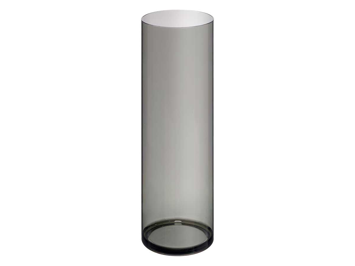 Vaso cilindrico acrilico aparenza nero 12x35cm - immagine 2