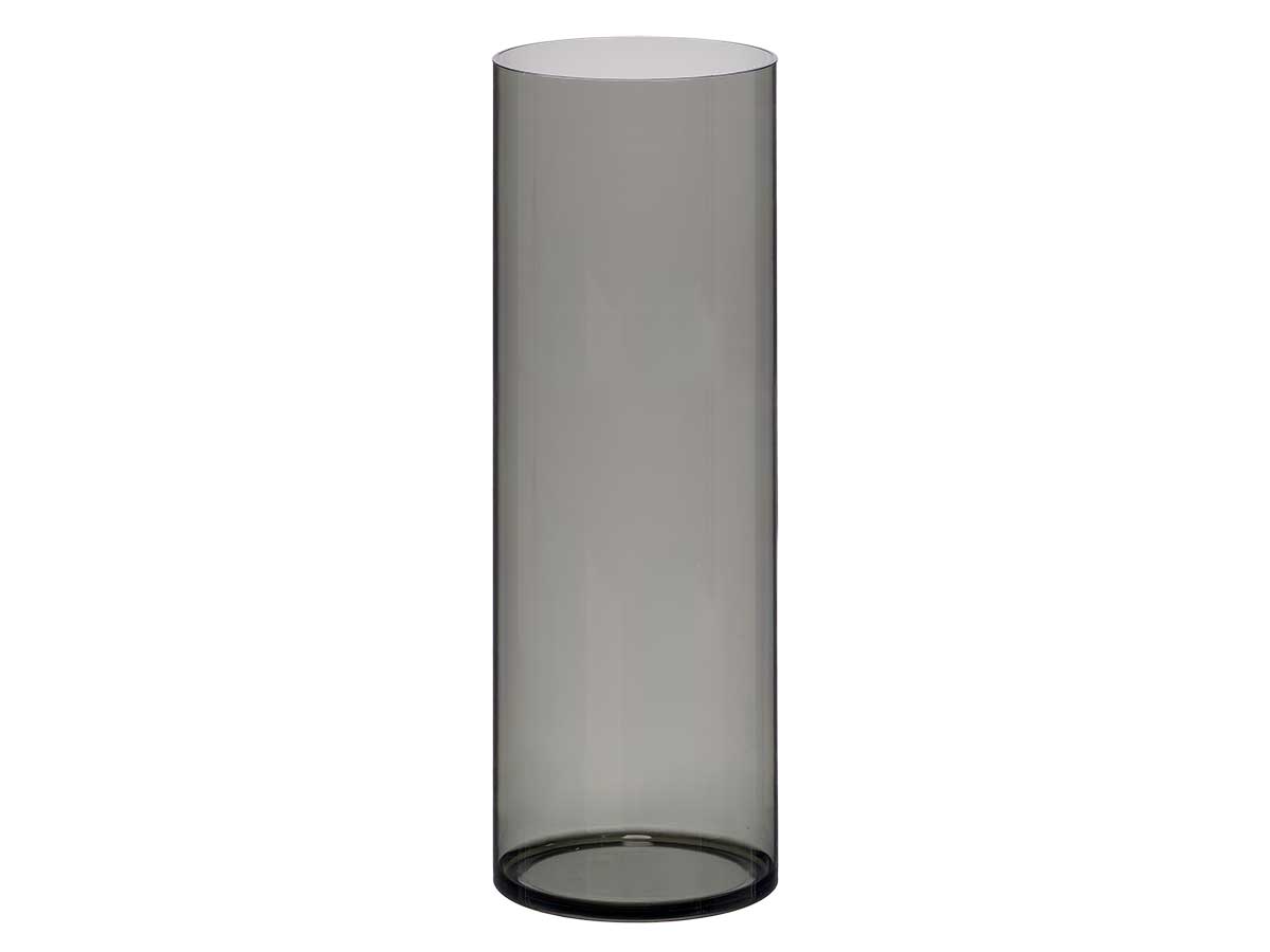 Vaso cilindrico acrilico nero 12x40cm - immagine 2