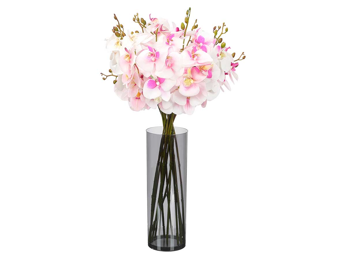 Vaso cilindrico acrilico nero 12x40cm - immagine 4