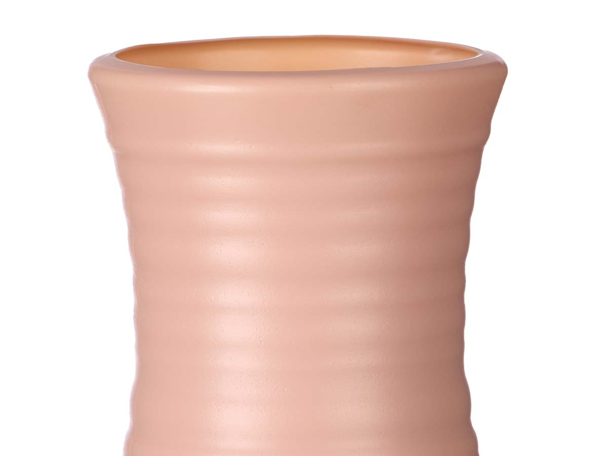 Plastique vase bombé rayures assort 3coul – Image 3
