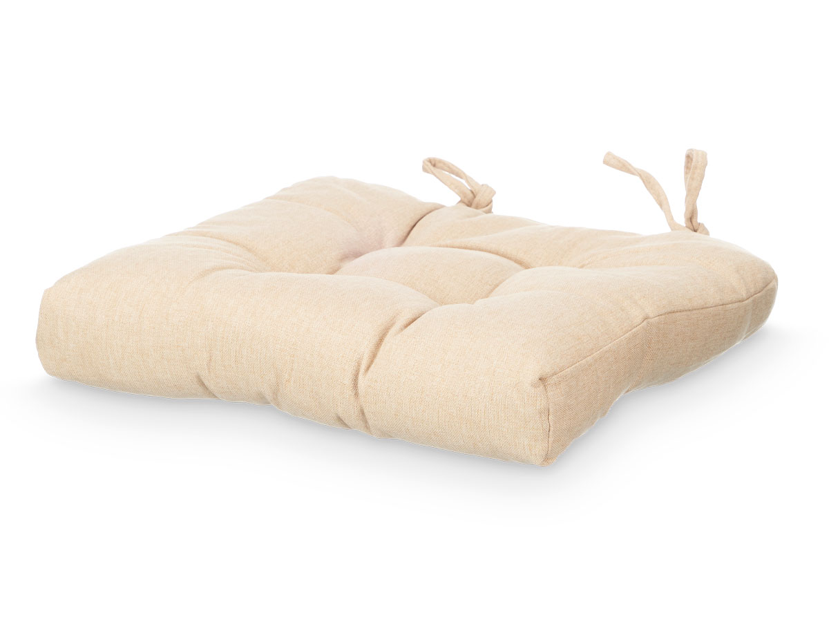 Set 2 chair pillows beige 40x40cm - Image 2