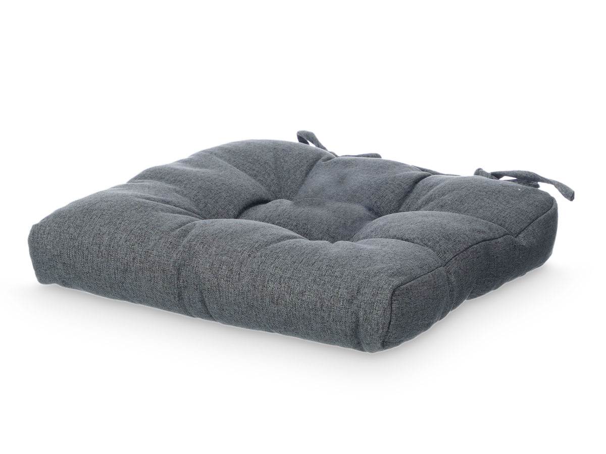 Set 2 cuscini sedia grigio scuro 40x40cm - immagine 2