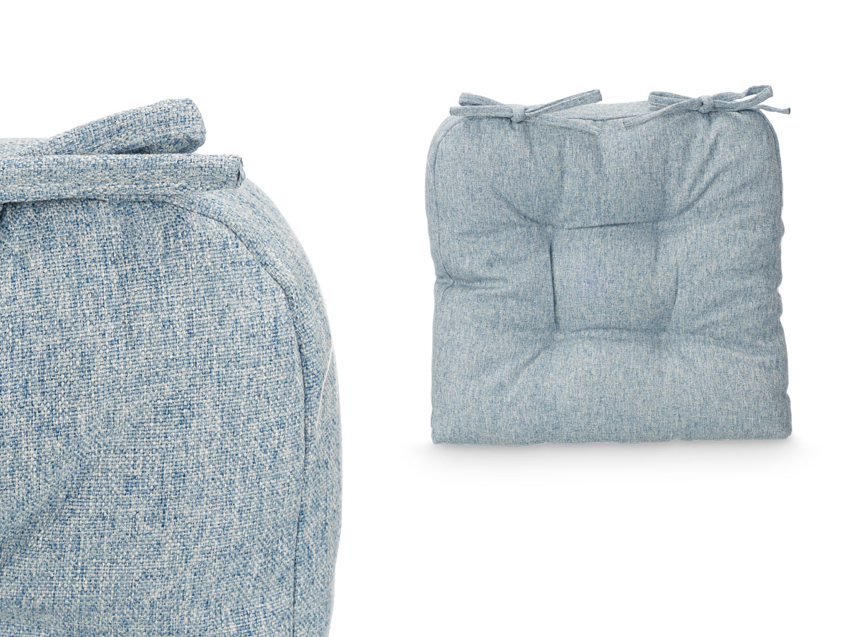 Set 2 chair pillows blue 40x40cm - Image 4