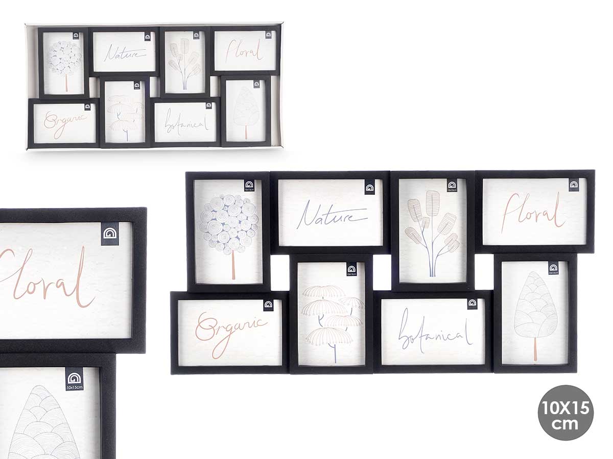 Portafotos 10x15cm 8 fotos negro