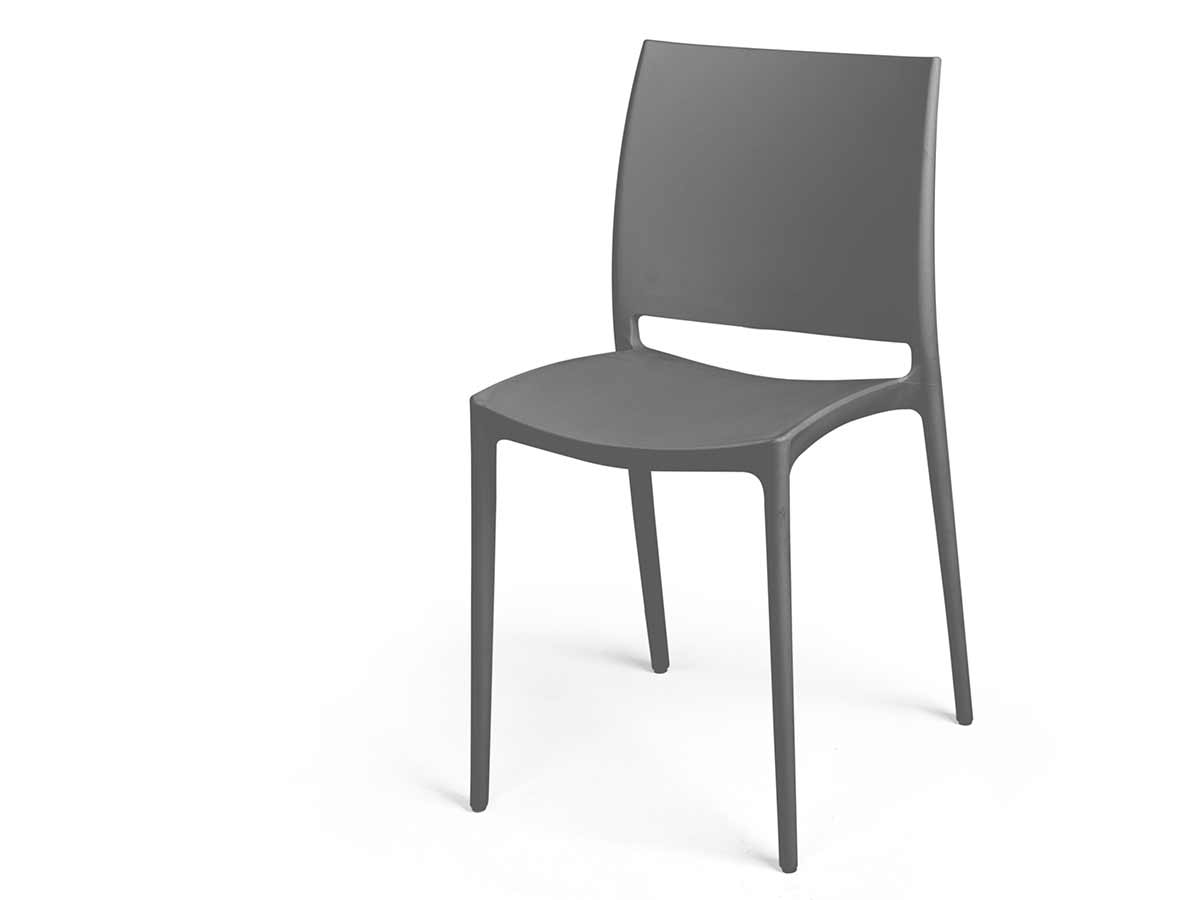 Sedia liscia grigia