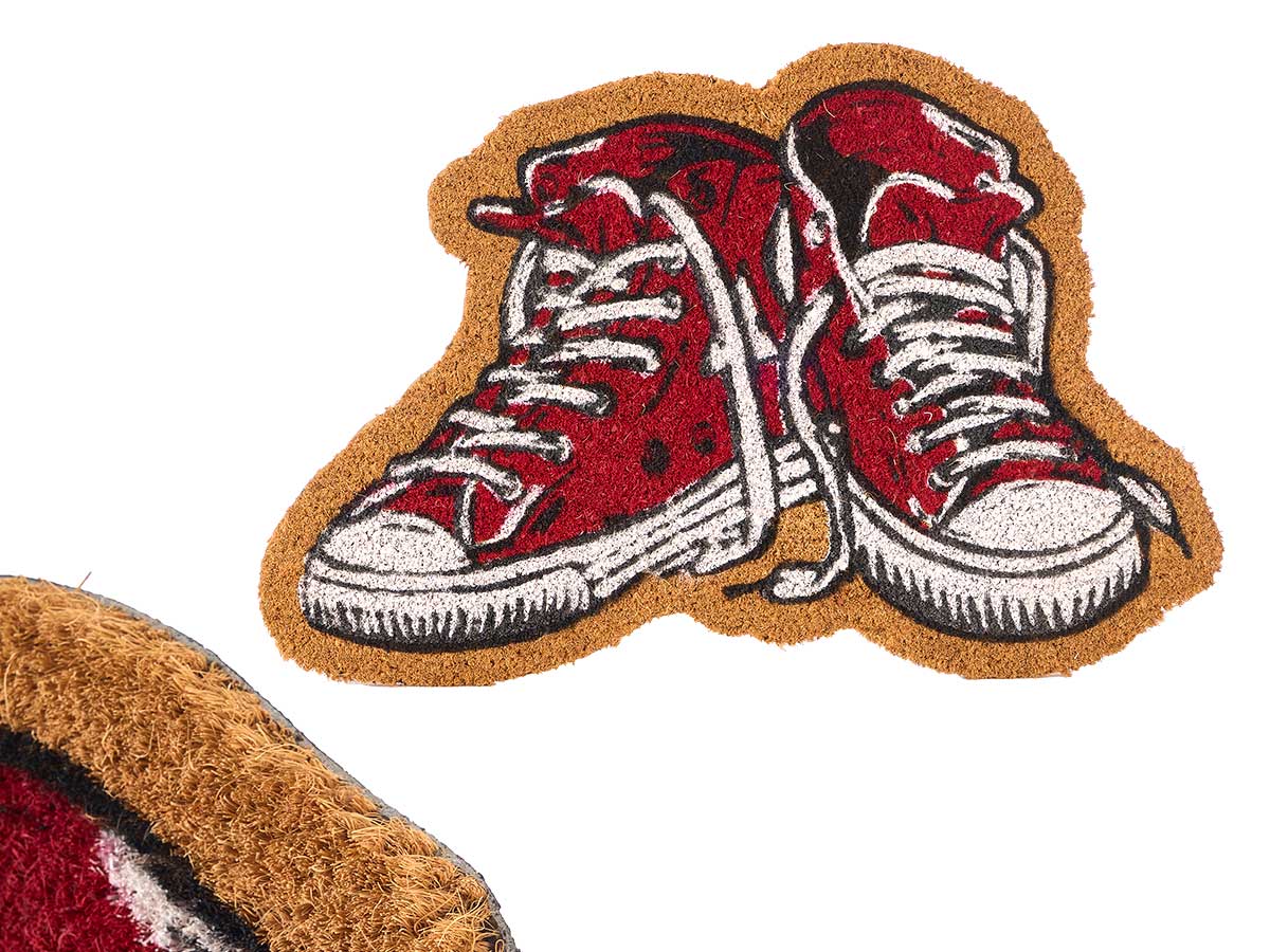 Paillasson en forme de pantoufle