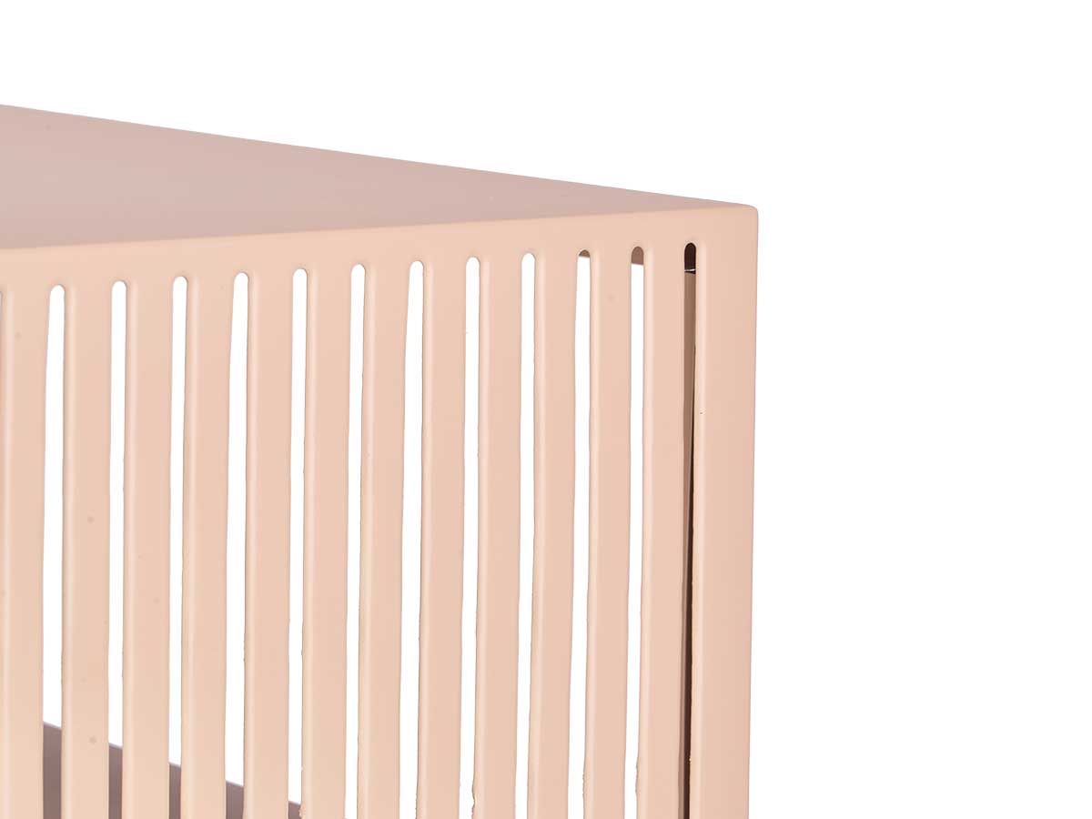 Nude color rectangular side table - Image 4