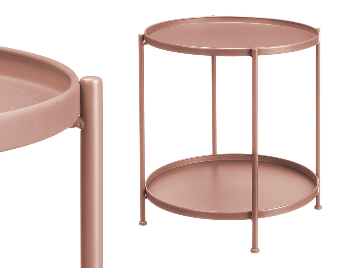 Tavolino laterale rotondo nude