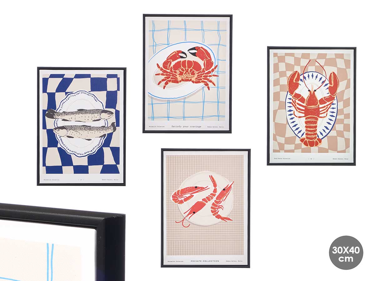 Sea painting ast 4 30x40cm