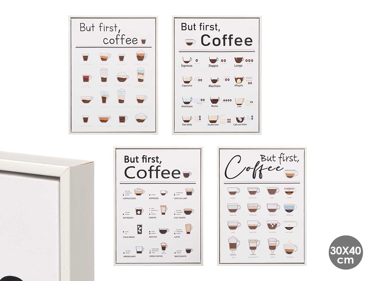 Cuadro coffee surt 4 30x40cm