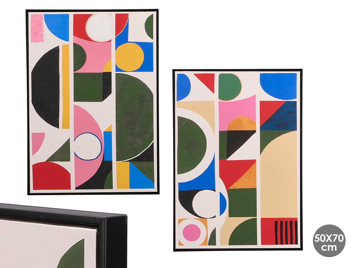 Cuadro abstracto color surt 2 50x70cm