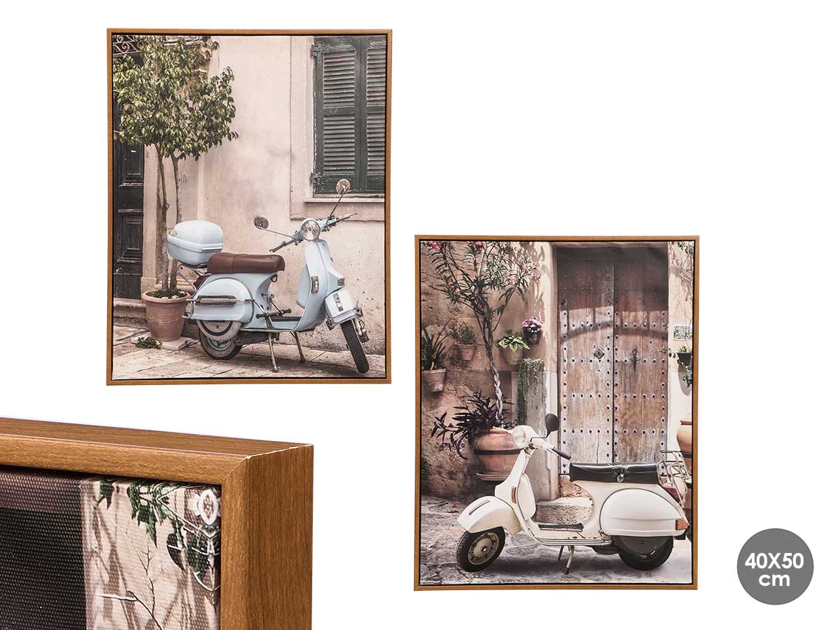 Vespa painting ast 2 40x50cm