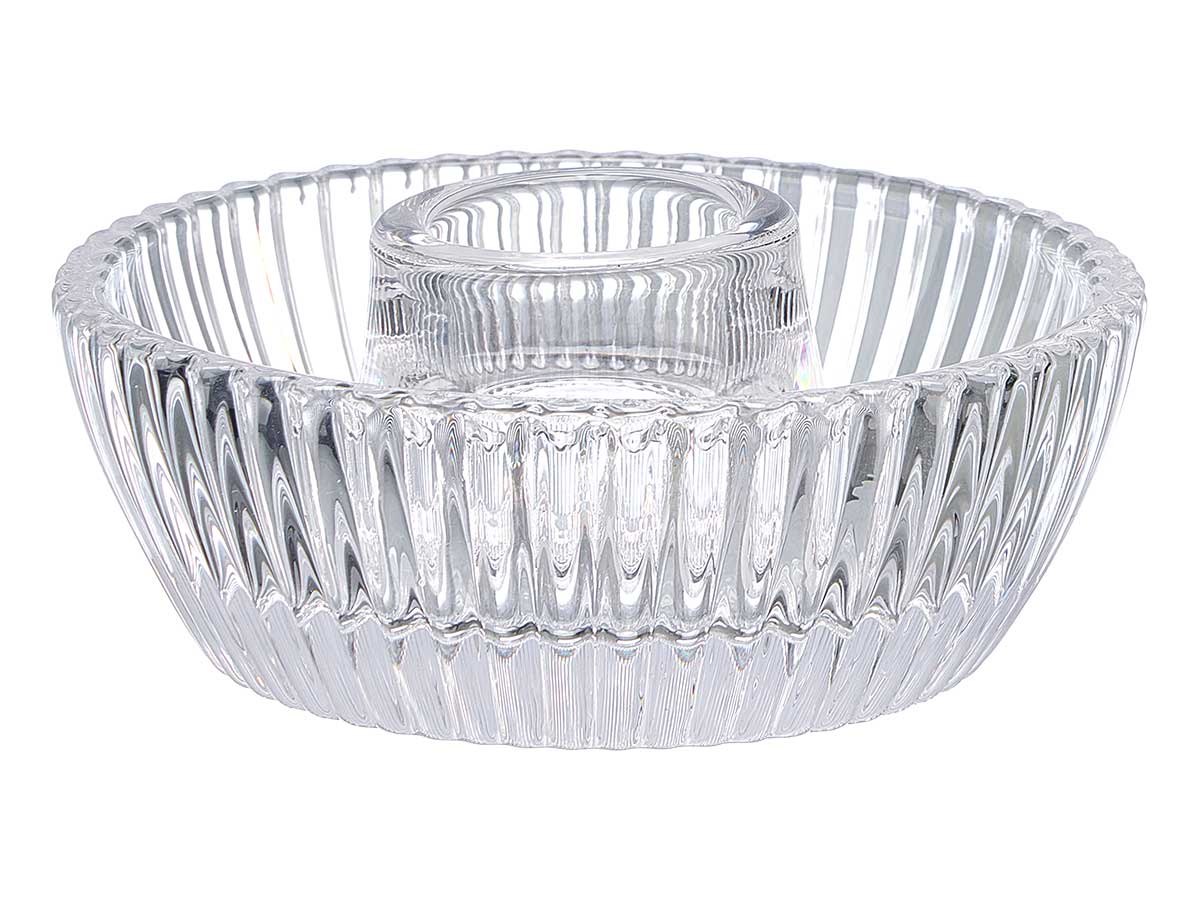 Bol porte-bougie en verre – Image 2