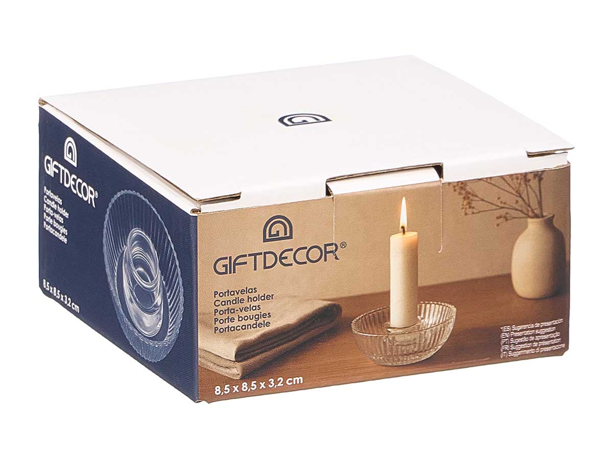 Bol porte-bougie en verre – Image 3