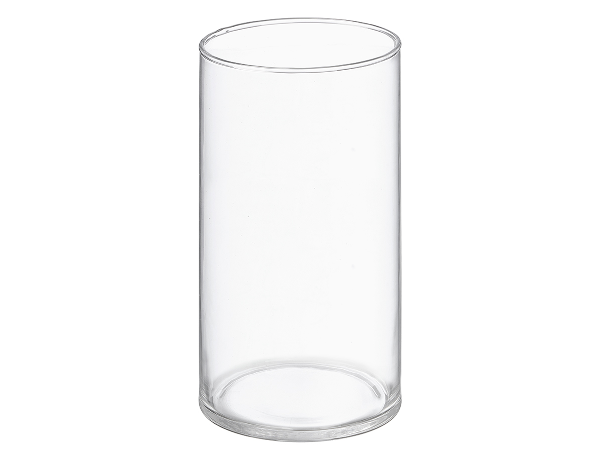 Vaso cilindrico vetro 10x20cm - immagine 2