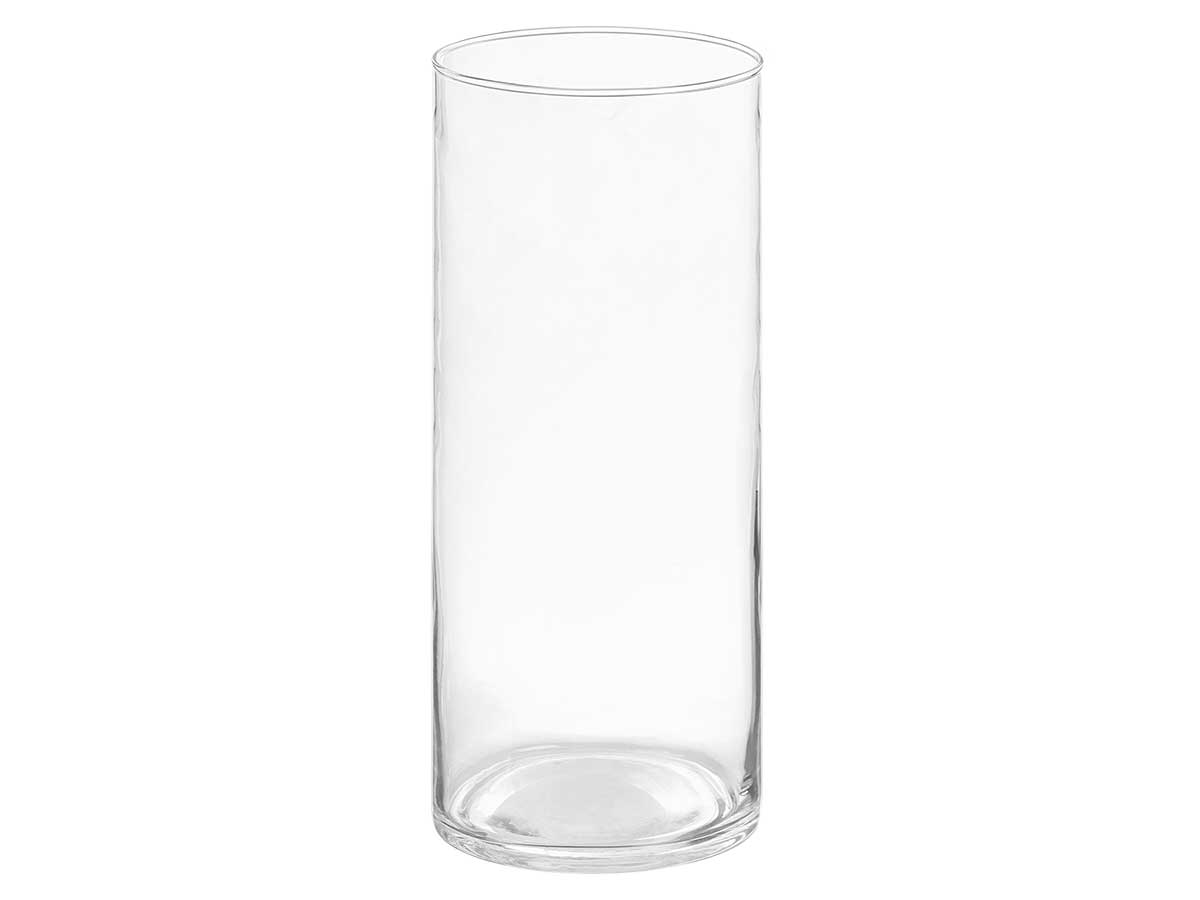 Vaso cilindrico vetro 10x25cm - immagine 2