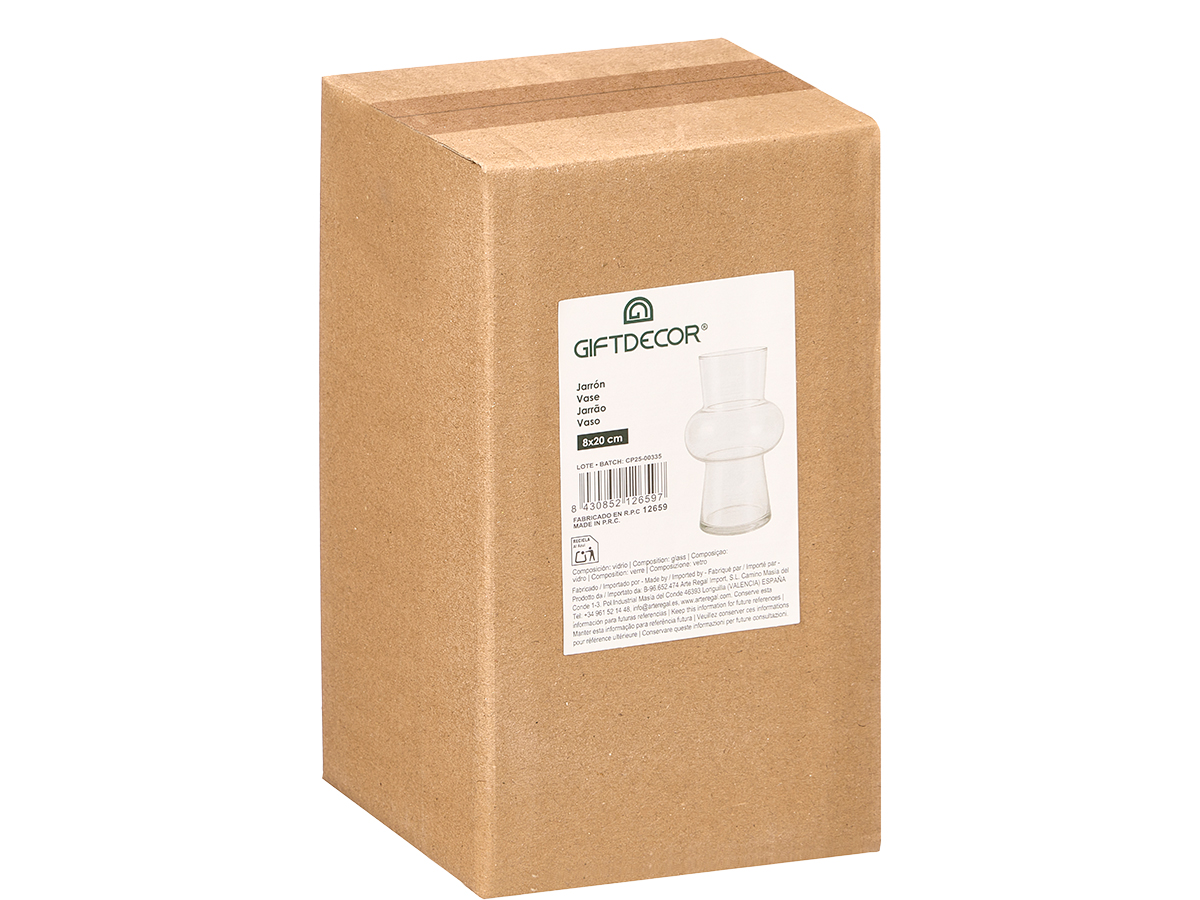 Vaso vetro cloud 8x20cm - immagine 3