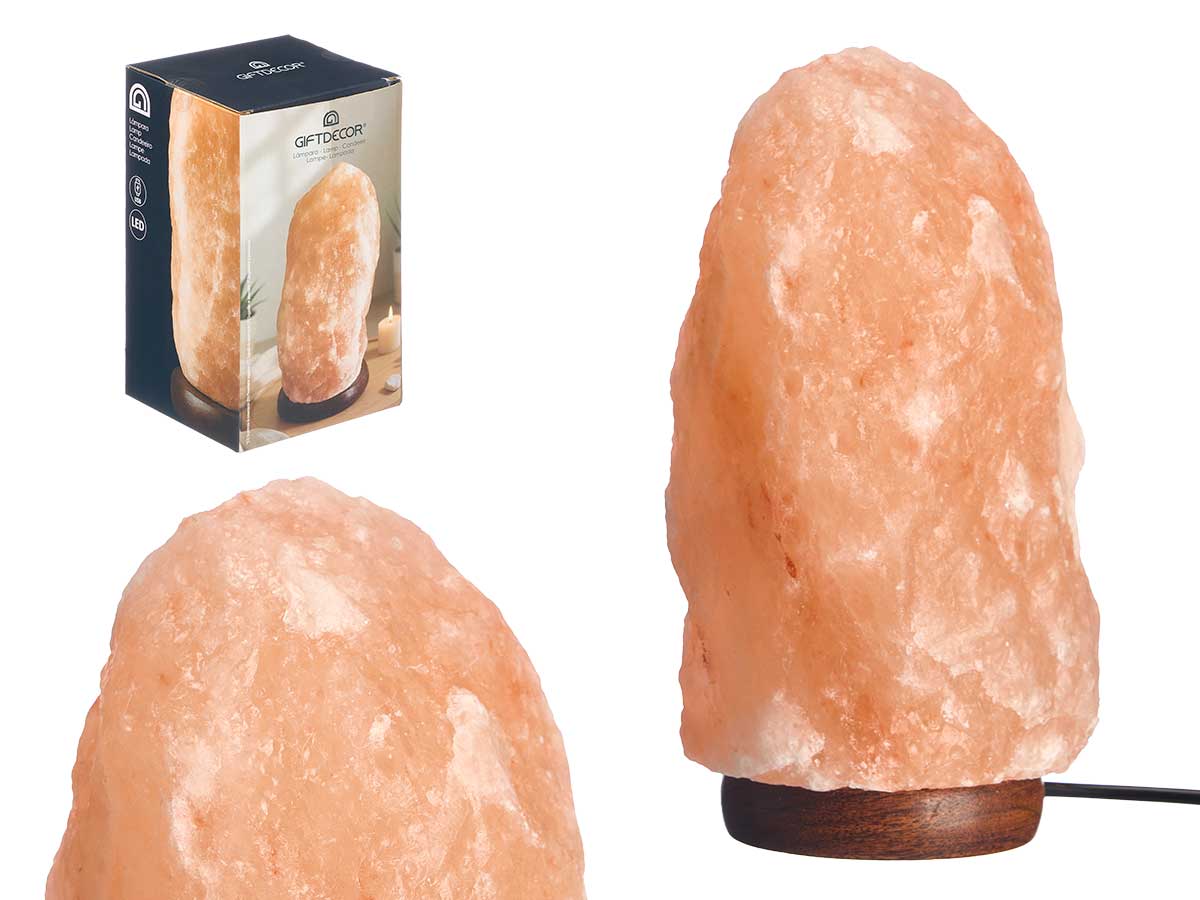 Lampada da tavolo al sale