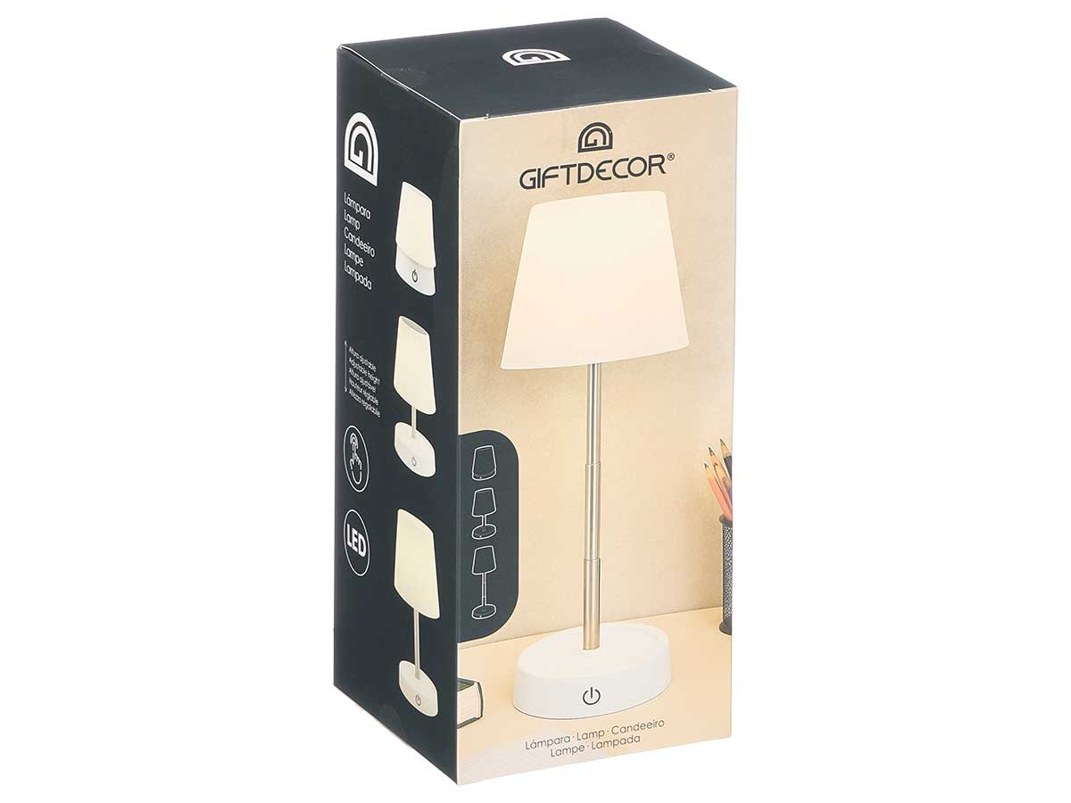 Lampe table telescopique blanche – Image 3