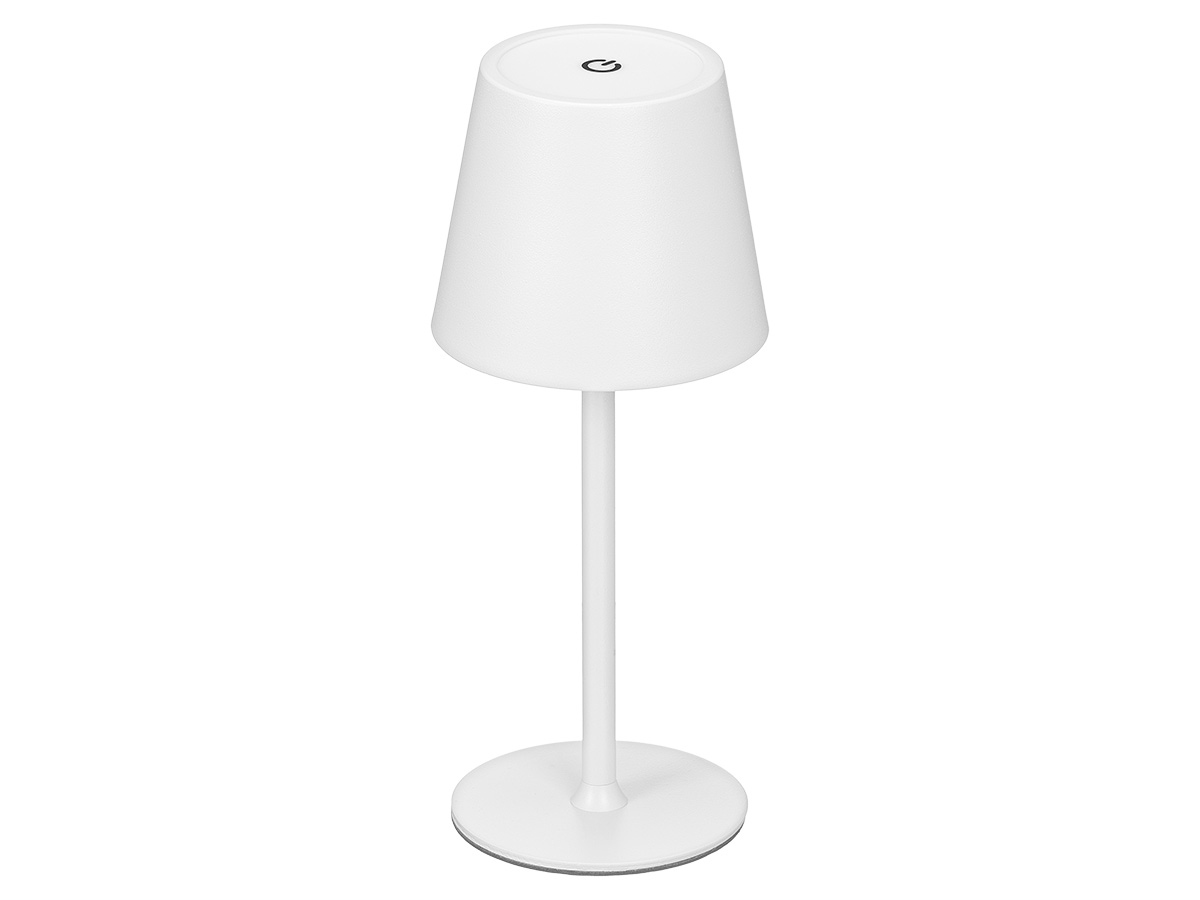 Lampada da tavolo led metallo usb bianca midnight - immagine 2