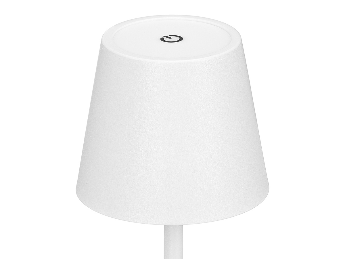 Lampada da tavolo led metallo usb bianca midnight - immagine 4