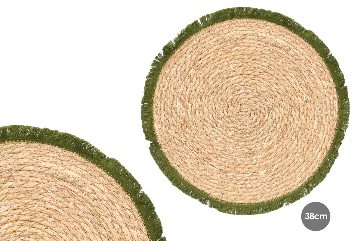 Salvamantel 38cm flecos verde