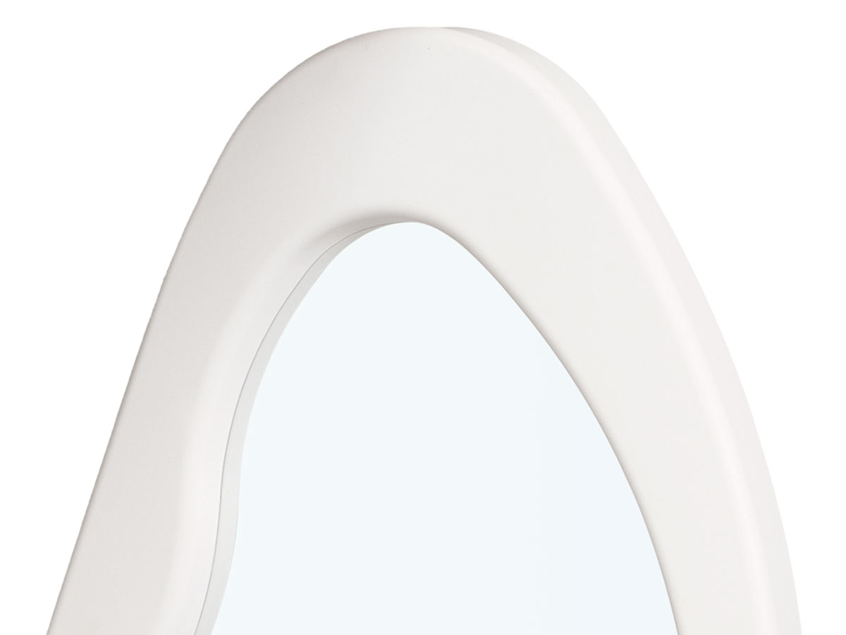 Specchio plastica sagomato bianco 120cm - immagine 4