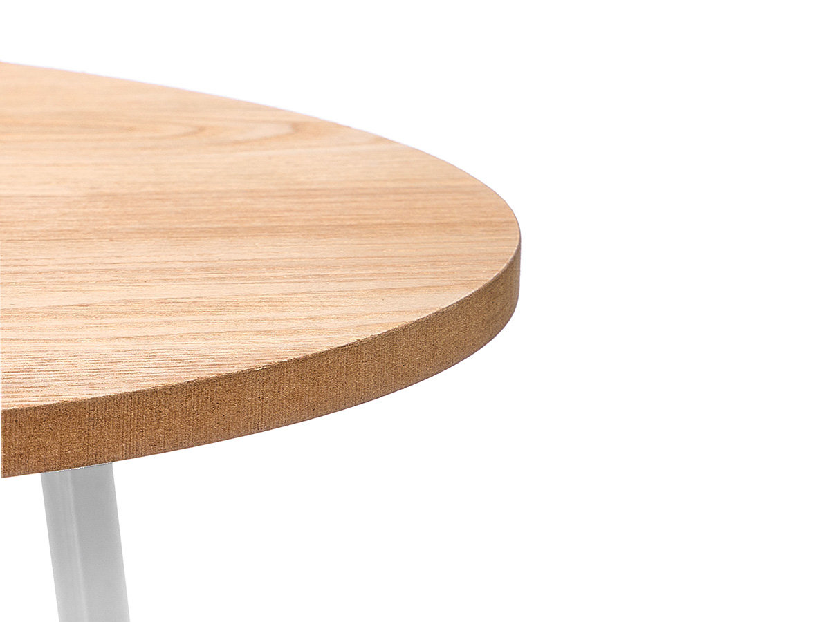 Table d appoint 40cm pieds blancs – Image 4