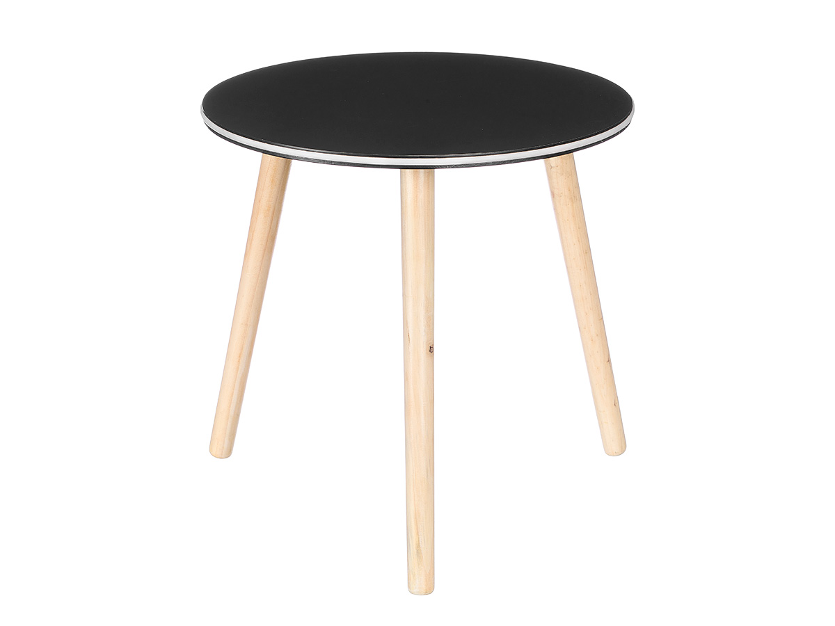Table d appoint noire 40cm – Image 2