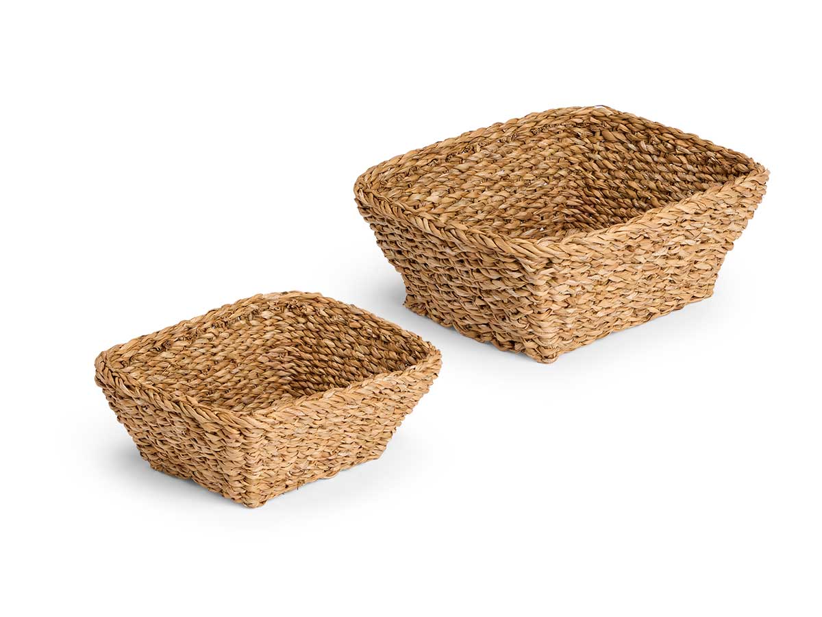 Set 2 paniers rectangulaires 28x24cm diam. – Image 2