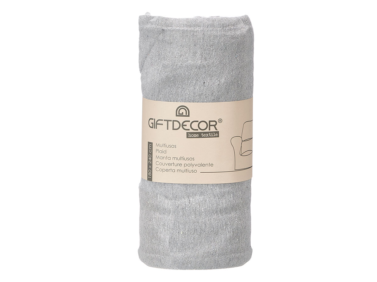 Ever cover multiusos riscas cinza 180x240cm - Image 3