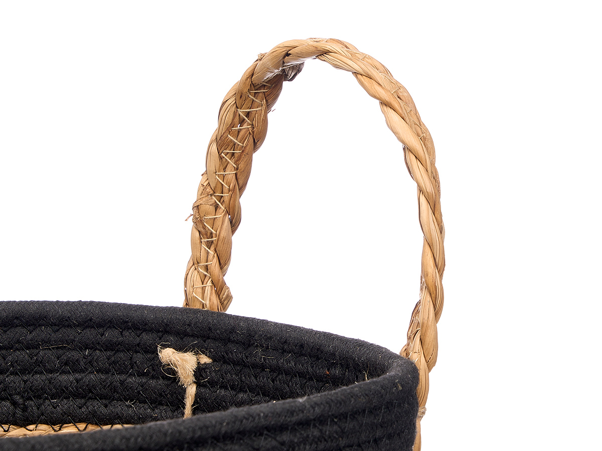 Maceteromimbre macrame colgante negro pequeño - Imagen 3