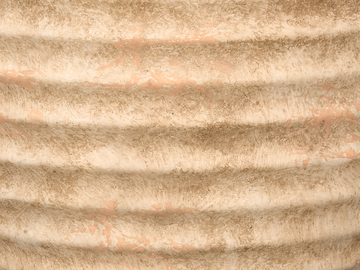 Lampara envejecida redonda rayas horiz 44cm - Imagen 4