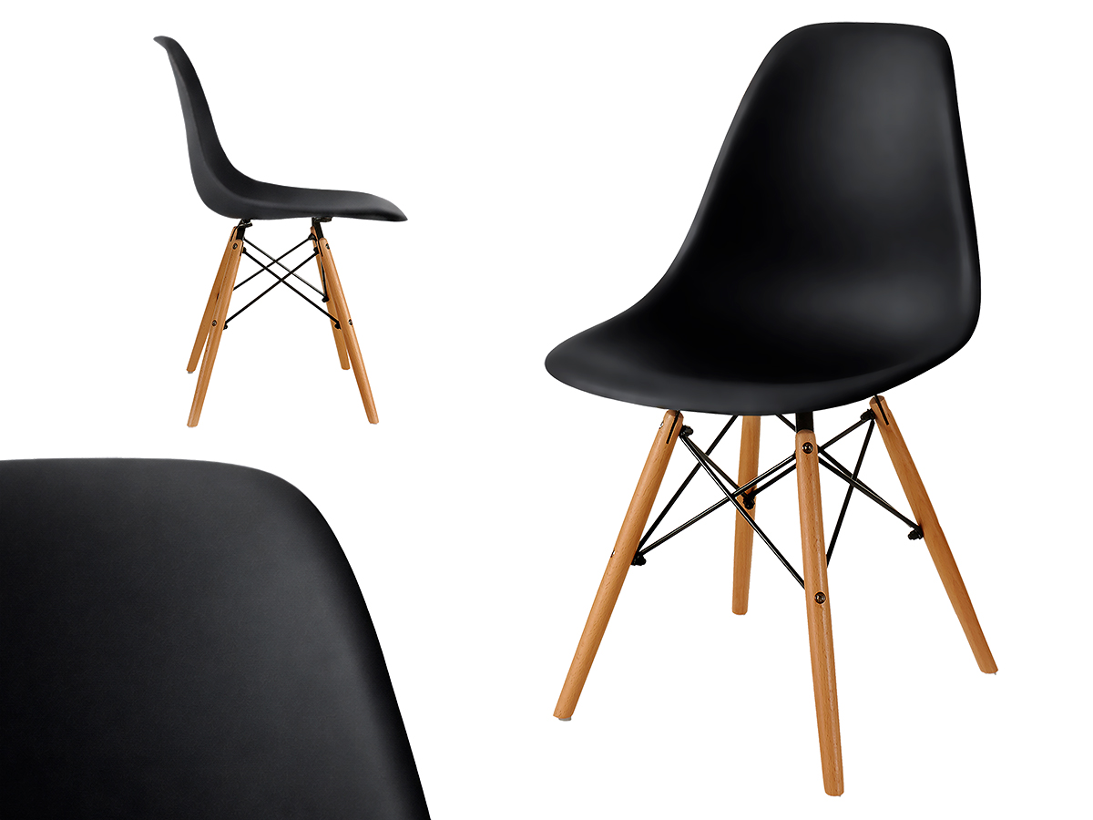 Black design blade chair