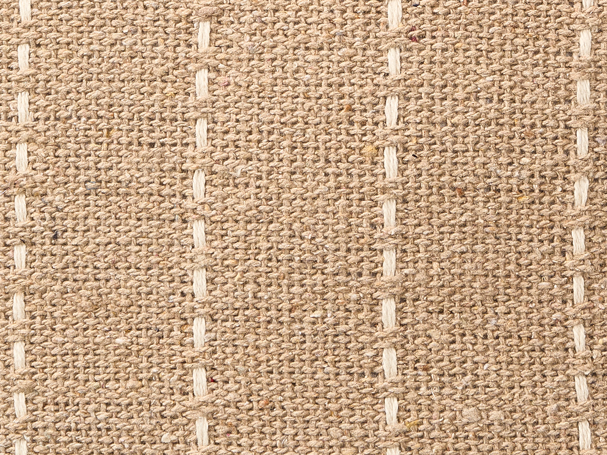 Cuscino a righe punto beige 45x45cm - immagine 2