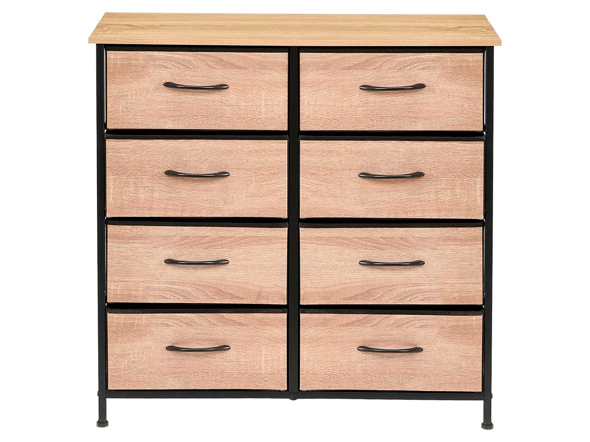 Meuble 8 tiroirs effet bois – Image 3