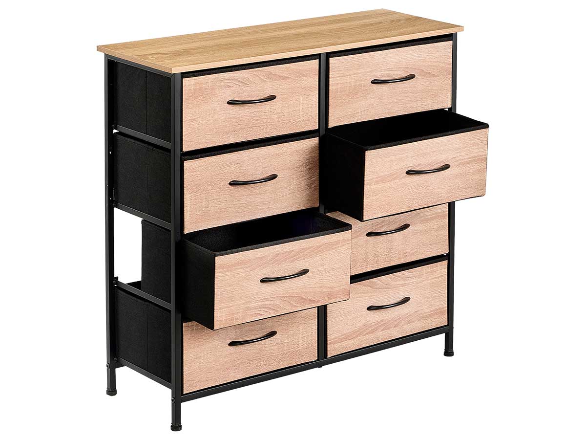 Meuble 8 tiroirs effet bois – Image 4