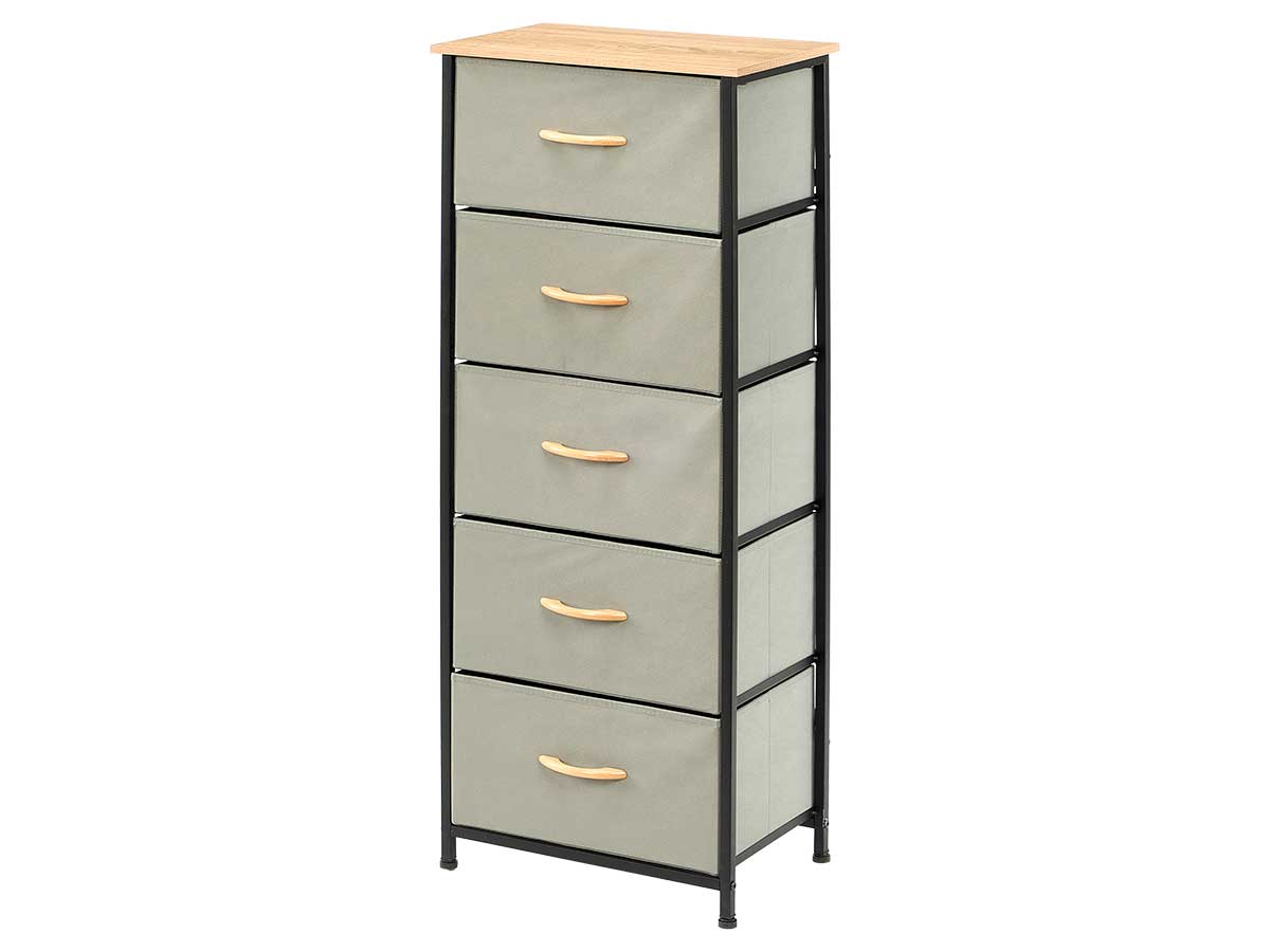 Meuble 9 tiroirs gris – Image 2