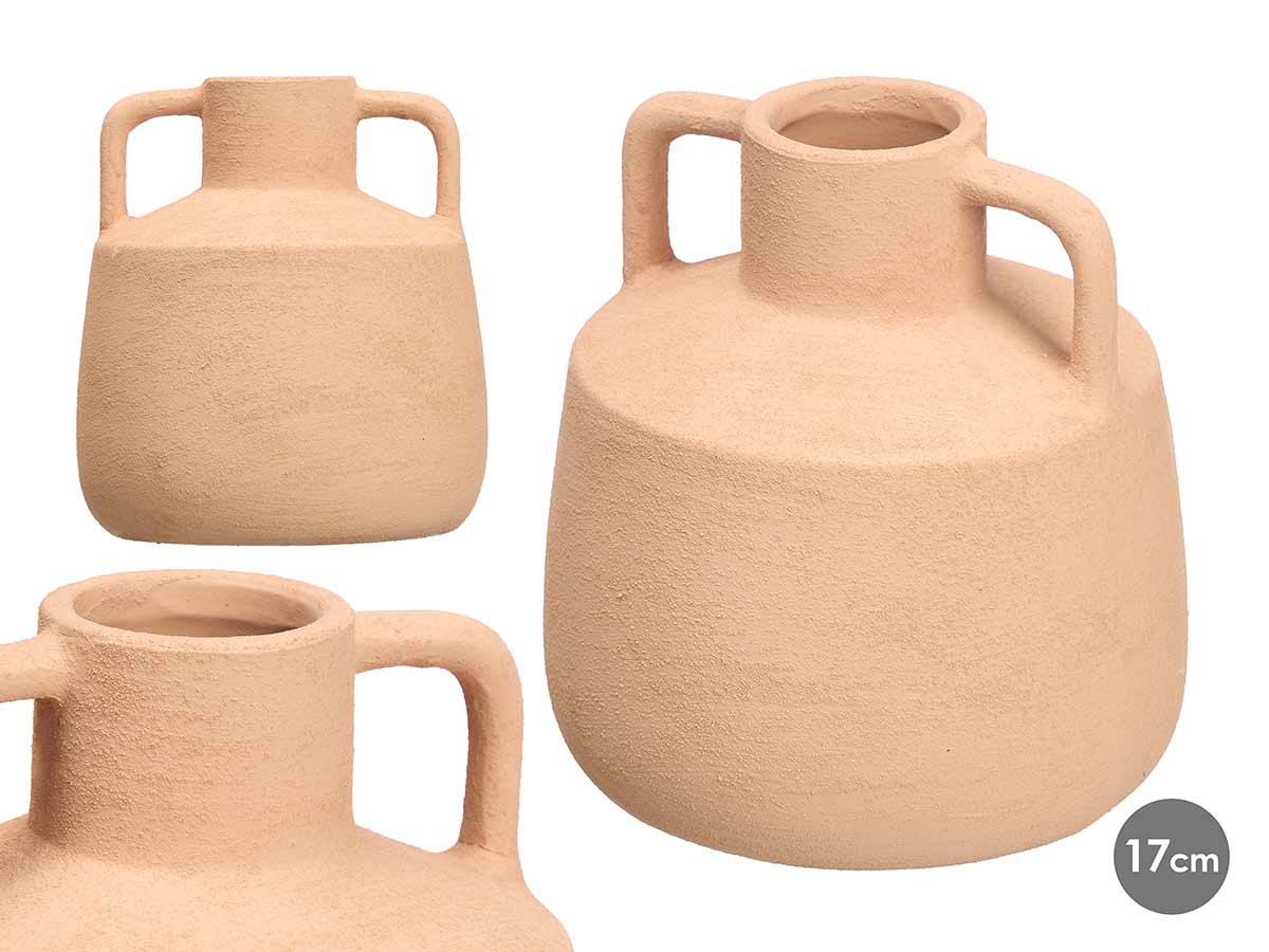 Vase jarre 17cm terre