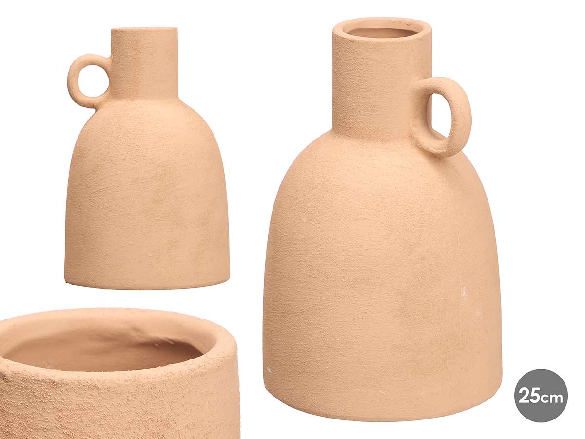 Vase jarre 25cm terre