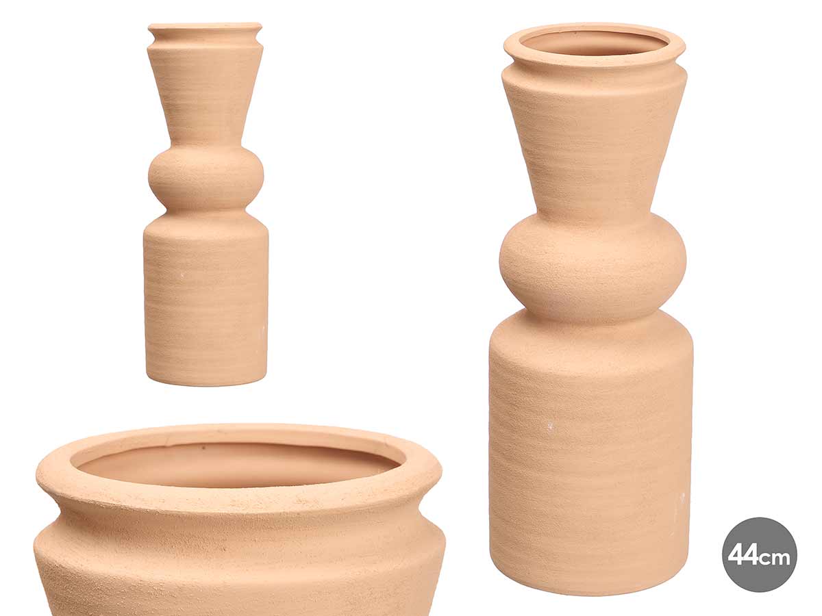 Vase conique 44cm terre