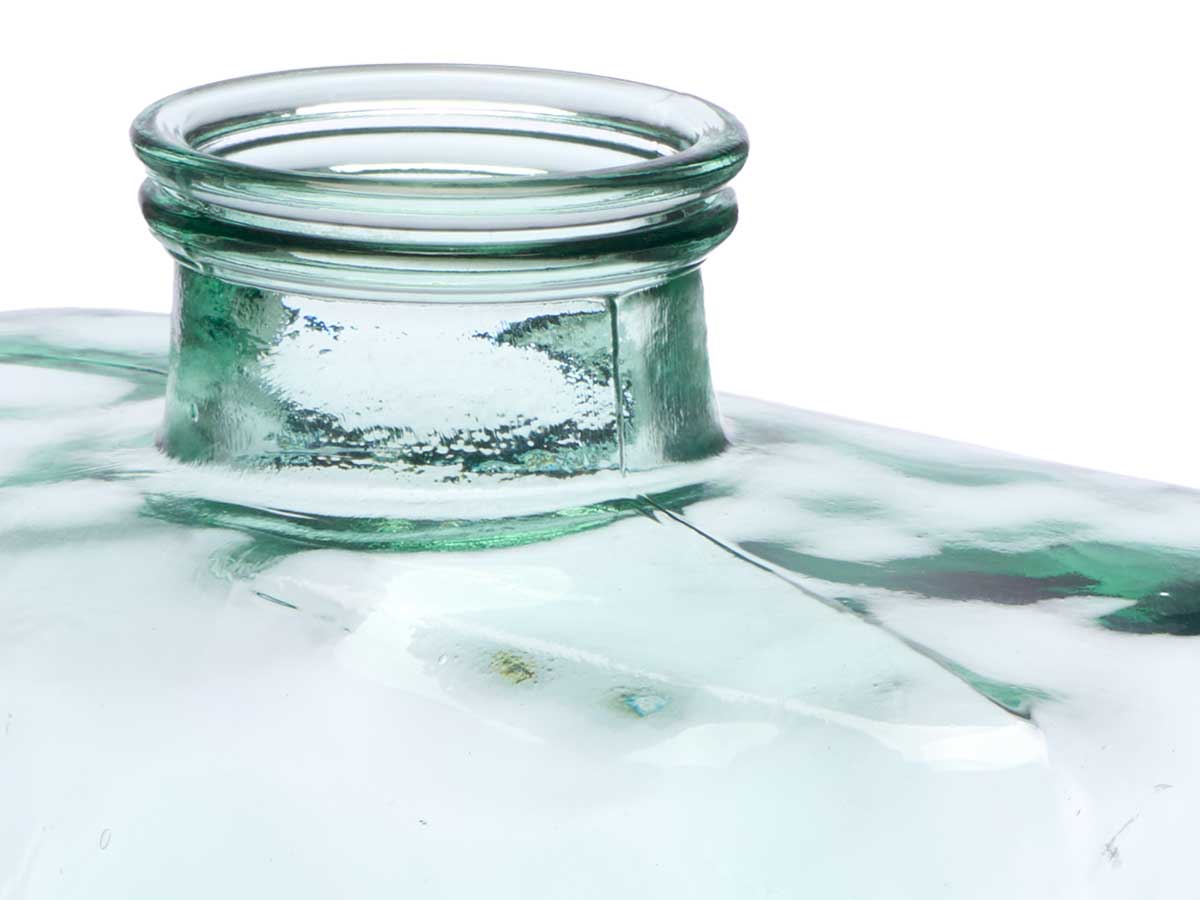 Jarron vidrio reciclado rectangular 27 cm - Imagen 4