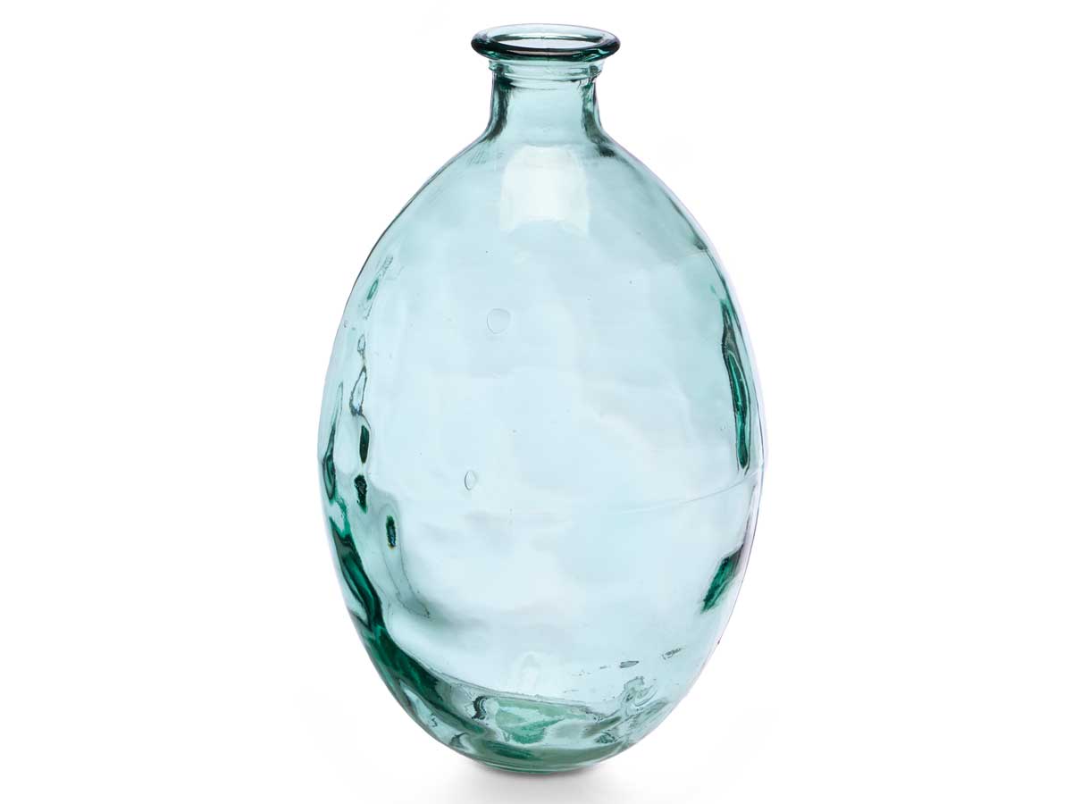 Jarron vidrio reciclado rayado 40 cm 12 l - Imagen 2