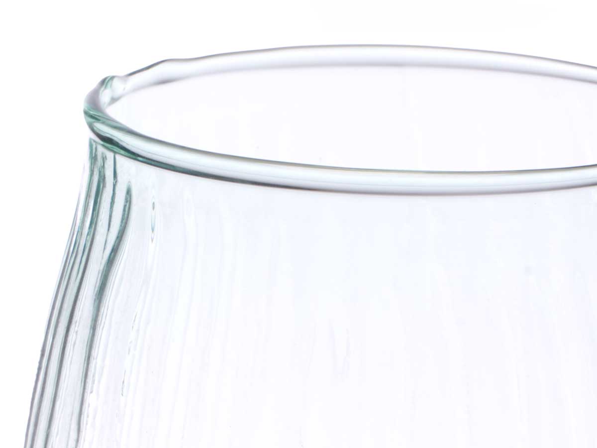 Jarron vidrio reciclado rayado 19,5 cm - Imagen 4