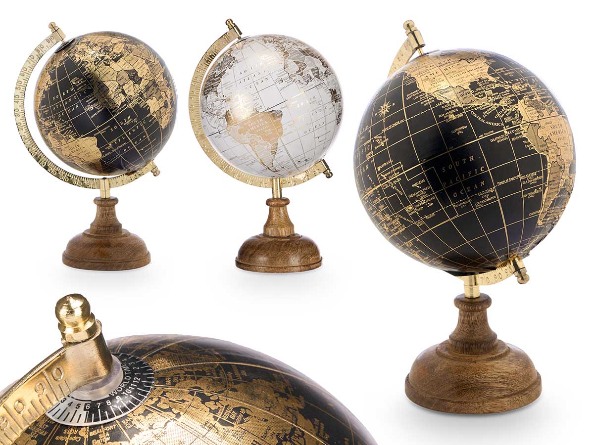 Globo terraqueo 15cm surt 2 oro